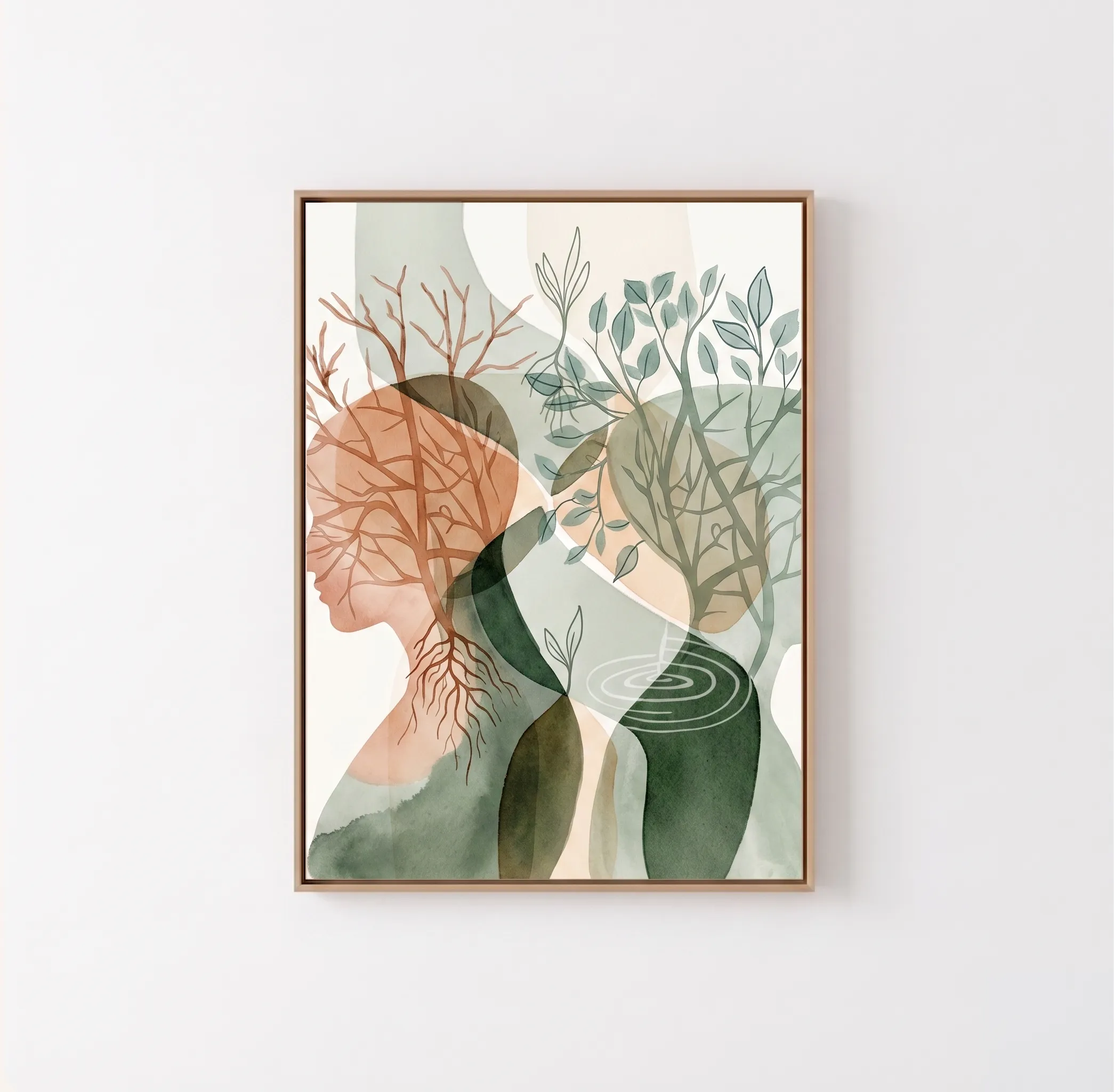 Ilustração abstrata sobre psicoterapia